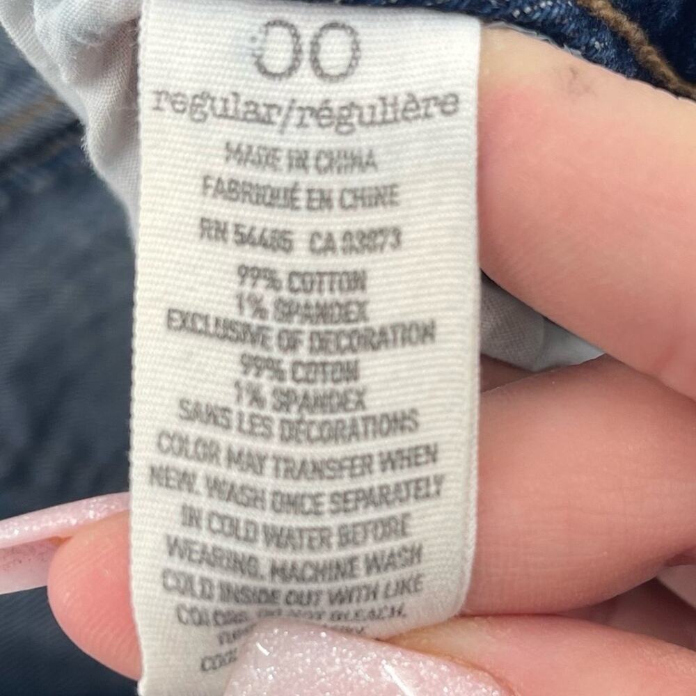 American Eagle Relaxed Fit Distressed Indie Rockabilly Boy Fit Cropped Jeans 00 - Picture 7 of 7